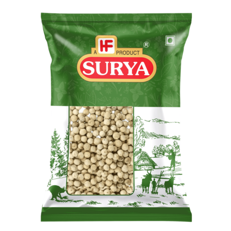 SURAJ White Pepper Whole 100 gm