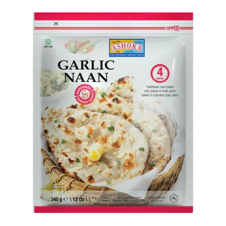 ASHOKA Garlic Naan 4 PCS