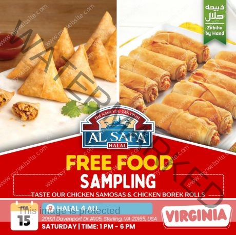 Free Food Sampling Al Safa - Halal4AllShop