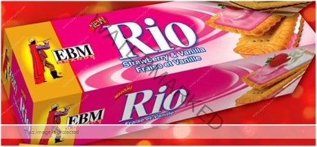 EBM RIO Strawberry Vanila Biscuits 117 g