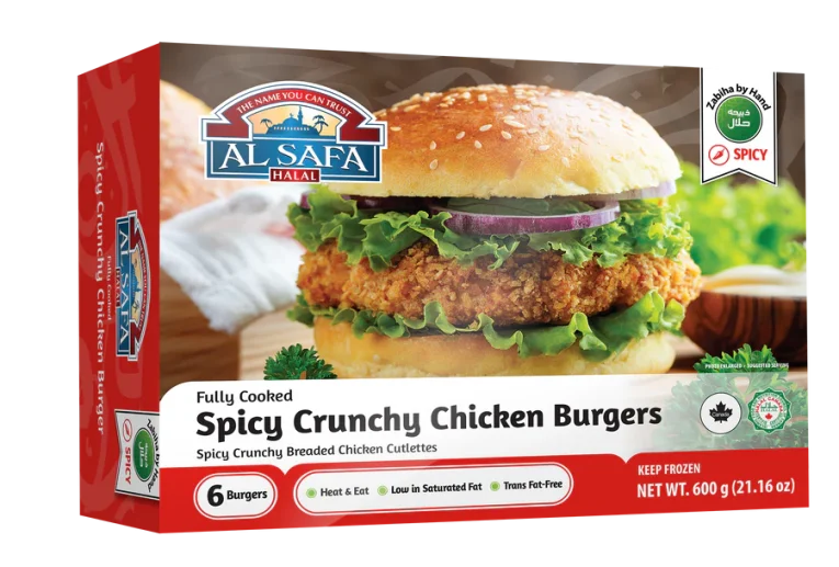 AL SAFA Spicy Crunchy Chicken Patties 6 pcs