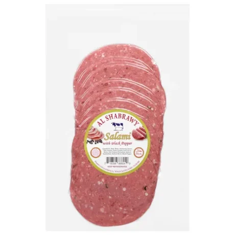 AL SHABRAWY Beef Salami W/Black Pepper Sliced