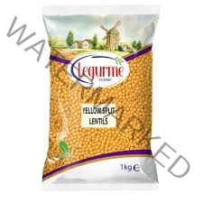 LEGURME Yellow Split Lentils 1 KG