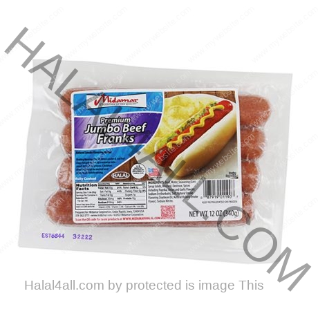 MIDAMAR Jumbo Beef Franks 12 oz