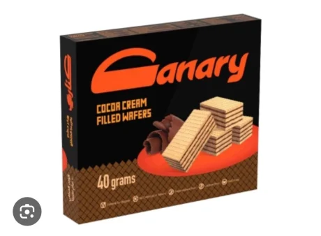 CANARY Cocoa Cream Wafers 65 gm x 12 PACK