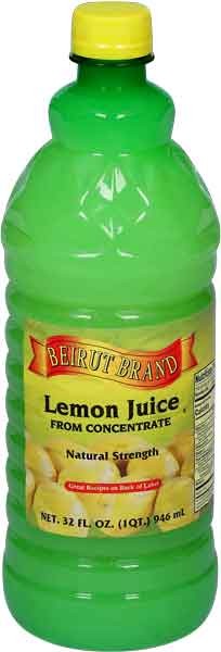 BEIRUT Lemon Juice 32 oz