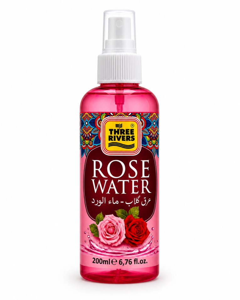 THREE RIVER Rose Water Spray 200 ml ( Turkish )