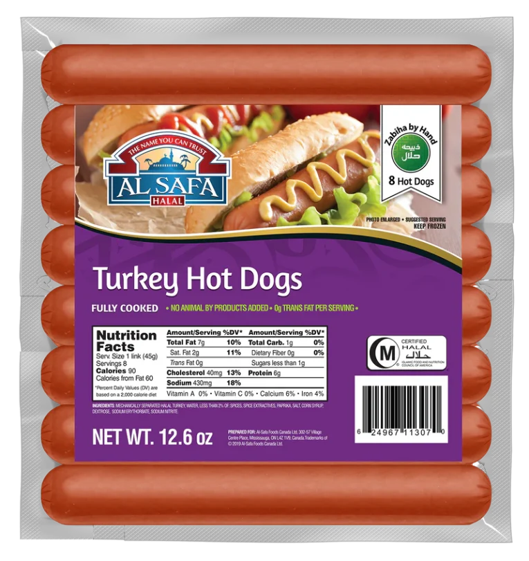AL SAFA Turkey Hot Links 12 6 oz
