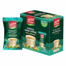 ALKHAIR Saudi Coffee W/Cardamom 30 gm x 10 Sachets