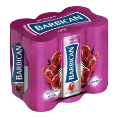 BARBICAN CASE 6 Pack Pomegranate 11.1 fl oz