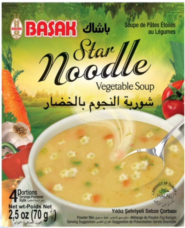 BASAK Vegetable Star Noodle Soup 75 g