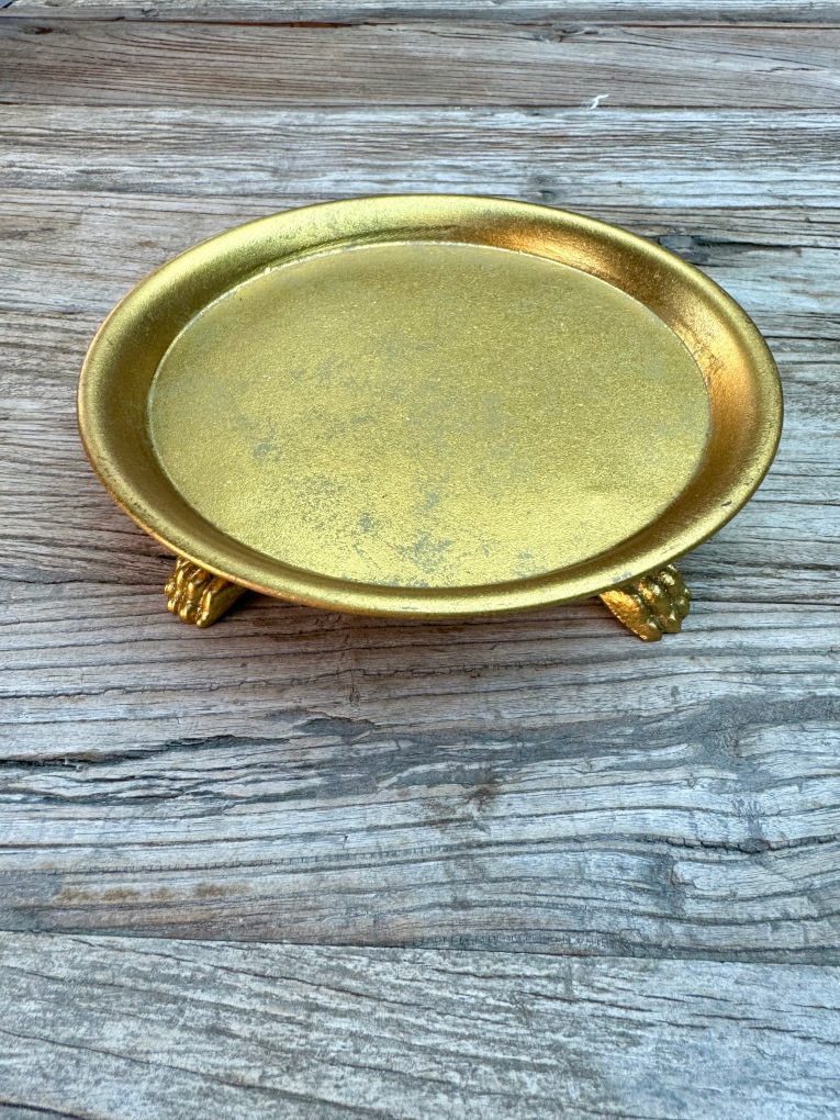 GOLDEN Round Tray WLegs – XL