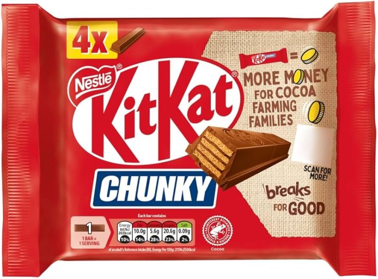 KITKAT 4 Fingers Milk Chunky 4 pks