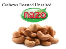 NAZO Cashews Roasted Unsalted 14 oz