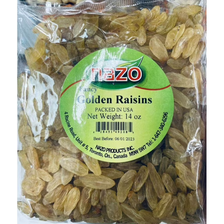 NAZO Golden Raisin Fancy 14 ozs
