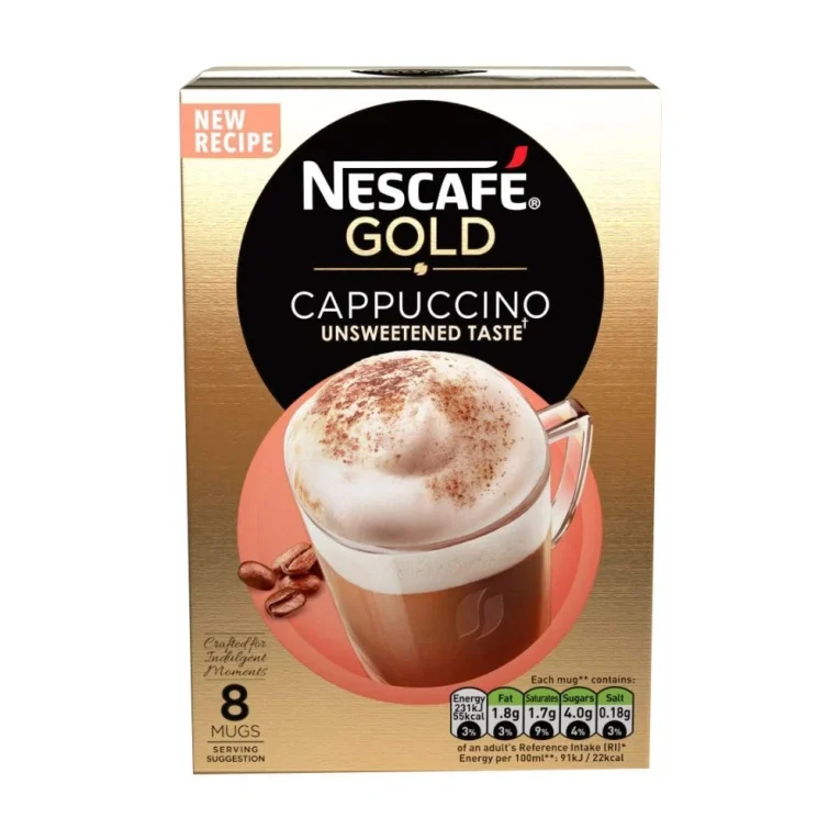 NESCAFE Gold Cappuccino Unsweetened Sachets 113.6 gwebp