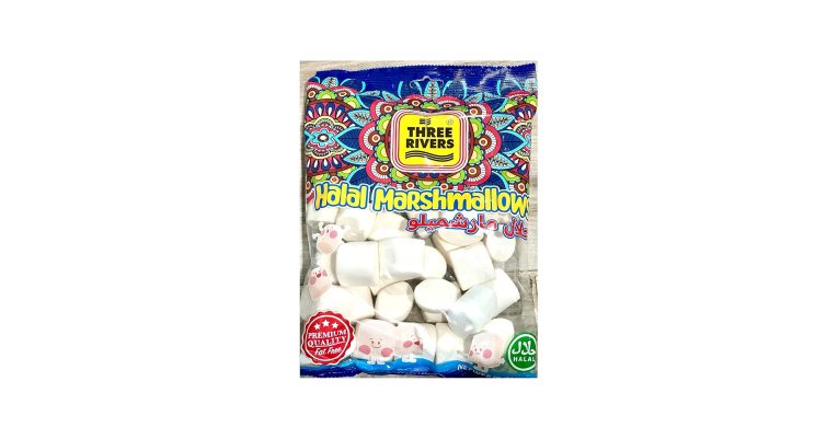 THREE RIVERS Halal Marshmallows 250 gm WHITE MINI