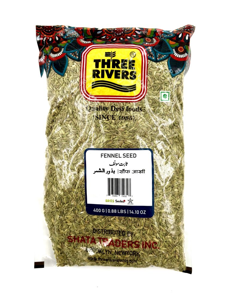 Three Rivers Fennel Seed 400 gm JAR