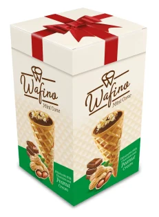 WAFINO Mini Cornet Peanut 10 gr x 18