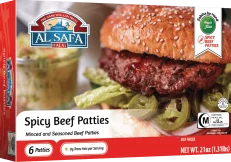 AL SAFA Spicy Beef Burger Patties 1.3 lb