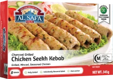 AL SAFA Chicken Seekh Kebab 12.1 oz Charcoal Grilled
