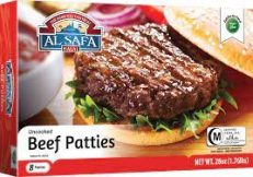 AL SAFA Beef Burger Patties 1.75 LB 8 pcs