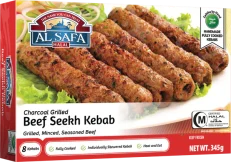 AL SAFA Beef Seekh Kabab 12.1 oz Charcoal Grilled