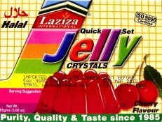 LAZIZA Jelly Crystals CHERRY 85 gm