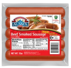 AL SAFA Beef Smoked Sausage Spicy 12 oz