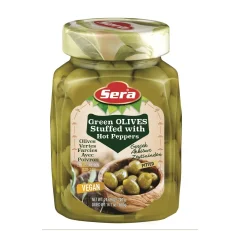 SERA Olives Stuffed W / Peppers 750 ml