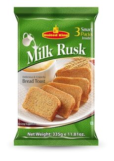 UNITED KING Milk Rusk 335 gm