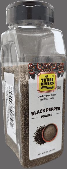 Three Rivers Black Pepper Powder 400 gm JAR