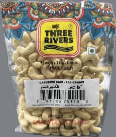 Three Rivers Cashew Raw 200 gm