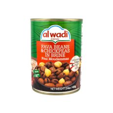 AL WADI Lebanese Fava Beans & Chickpeas 14 oz