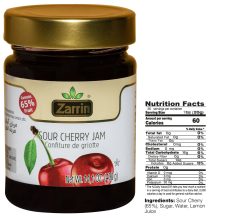 ZARRIN Sour Cherry Jam 400 gm
