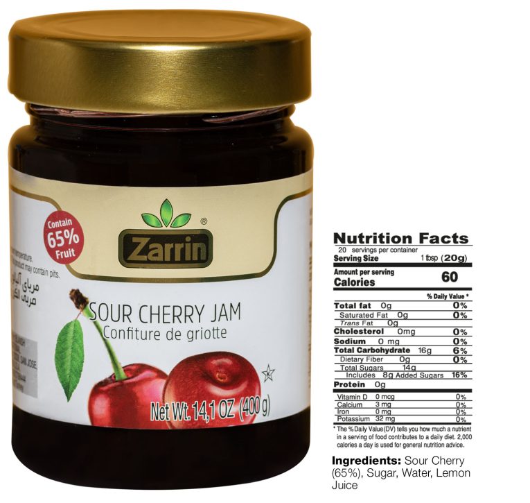 ZARRIN Sour Cherry Jam 400 gm
