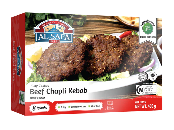 AL SAFA Beef Chapli Kebab 8 pcs