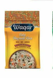 WAQAR Sela Basmati Rice Golden Range 10 LB