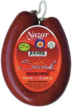 NAZAR EGETURK Beef Ring Sucuk HOT 1 lb